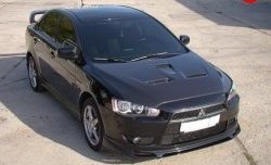 4 999 р. Накладка Zodiak на передний бампер Mitsubishi Lancer 10 CY седан рестайлинг (2011-2017) (Неокрашенная)  с доставкой в г. Керчь. Увеличить фотографию 4