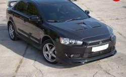 4 999 р. Накладка Zodiak на передний бампер Mitsubishi Lancer 10 CY седан рестайлинг (2011-2017) (Неокрашенная)  с доставкой в г. Керчь. Увеличить фотографию 5