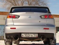 11 699 р. Спойлер Evo V1 Высокий Mitsubishi Lancer 10 CY седан дорестайлинг (2007-2010) (Неокрашенный)  с доставкой в г. Керчь. Увеличить фотографию 2