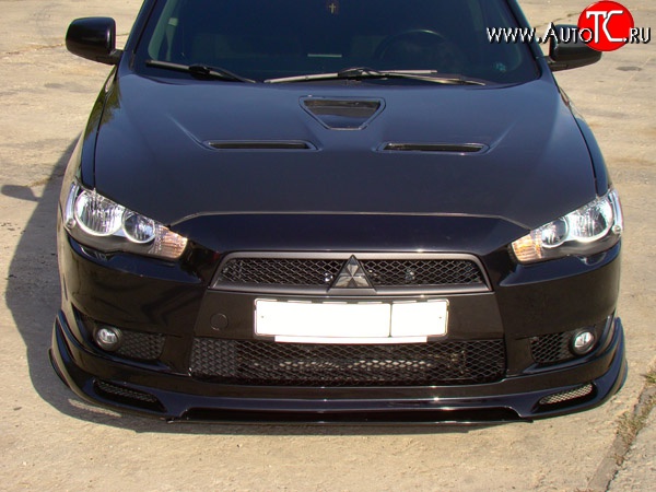 31 799 р. Пластиковый капот Evo Mitsubishi Lancer 10 CY седан рестайлинг (2011-2017) (Неокрашенный)  с доставкой в г. Керчь