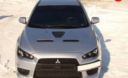 31 799 р. Пластиковый капот Evo Mitsubishi Lancer 10 CY седан рестайлинг (2011-2017) (Неокрашенный)  с доставкой в г. Керчь. Увеличить фотографию 2