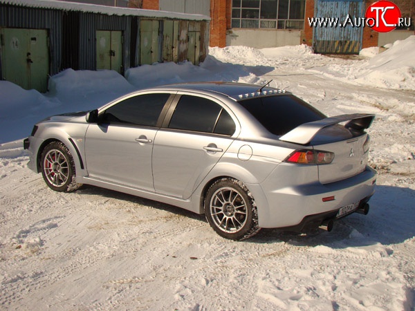2 159 р. Диффузор Evo на крышу  Mitsubishi Lancer  10 CY (2007-2017) седан дорестайлинг, седан рестайлинг (Неокрашенный)  с доставкой в г. Керчь