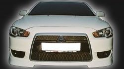 4 249 р. Накладка переднего бампера GT Dynamics Mitsubishi Lancer 10 CY седан дорестайлинг (2007-2010) (Неокрашенная)  с доставкой в г. Керчь. Увеличить фотографию 2