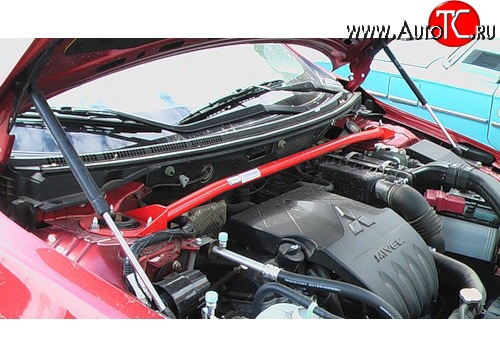 3 189 р. Растяжка передних стоек Sport Mitsubishi Lancer 10 CY седан дорестайлинг (2007-2010)  с доставкой в г. Керчь