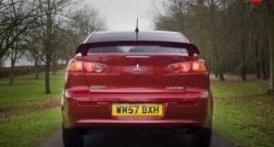 3 499 р. Задний бампер Стандарт Mitsubishi Lancer 10 CY седан дорестайлинг (2007-2010) (Неокрашенный)  с доставкой в г. Керчь. Увеличить фотографию 2