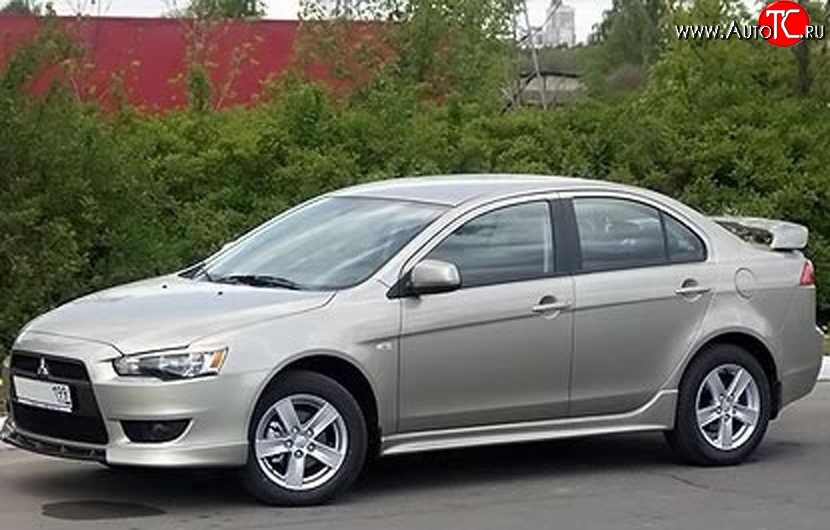 3 699 р. Пороги накладки Сток 2л Mitsubishi Lancer 10 CY седан дорестайлинг (2007-2010) (Неокрашенные)  с доставкой в г. Керчь