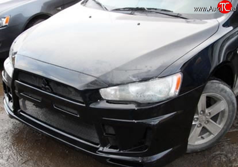 18 999 р. Передний бампер Extreme Mitsubishi Lancer 10 CY седан рестайлинг (2011-2017) (Неокрашенный)  с доставкой в г. Керчь