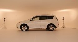 Пороги накладки Sport Mitsubishi Outlander XL (CW)  дорестайлинг (2005-2009)