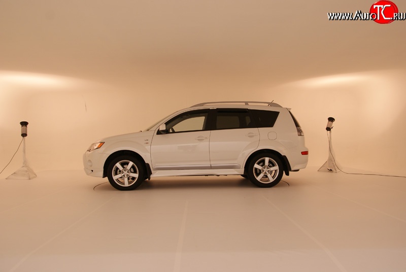 3 099 р. Пороги накладки Sport Mitsubishi Outlander XL (CW)  дорестайлинг (2005-2009) (Неокрашенные)  с доставкой в г. Керчь