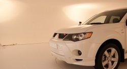 2 849 р. Накладка переднего бампера Sport Mitsubishi Outlander XL (CW)  дорестайлинг (2005-2009) (Неокрашенная)  с доставкой в г. Керчь. Увеличить фотографию 2