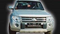 10 499 р. Накладка переднего бампера GT Dynamics Mitsubishi Pajero 4 V80 дорестайлинг (2006-2011) (Дорестайлинг, Неокрашенная)  с доставкой в г. Керчь. Увеличить фотографию 2