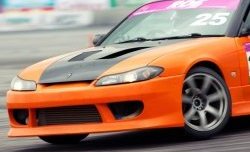 5 349 р. Передний бампер V-speed Nissan Silvia S15 (1999-2002) (Неокрашенный)  с доставкой в г. Керчь. Увеличить фотографию 2