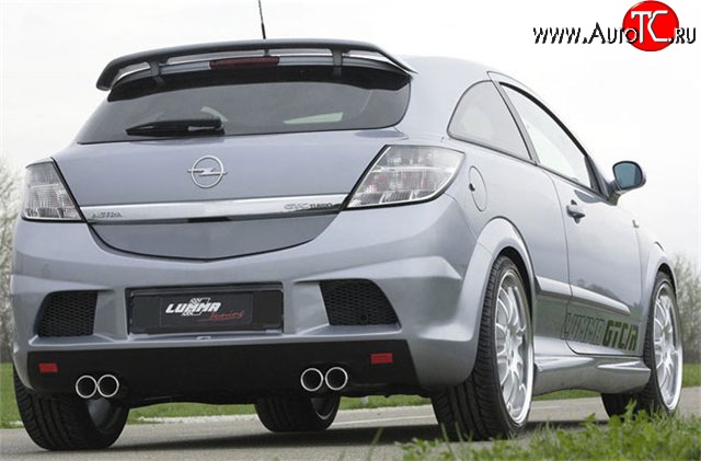 5 349 р. Задний бампер Lumma Opel Astra H GTC хэтчбек 3 дв. дорестайлинг (2004-2006) (Неокрашенный)  с доставкой в г. Керчь