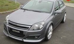 5 999 р. Решётка радиатора Luxemaul Opel Astra H хэтчбек 5дв дорестайлинг (2004-2007) (Неокрашенная)  с доставкой в г. Керчь. Увеличить фотографию 2