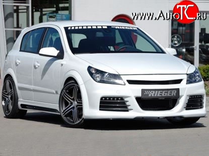 10 499 р. Передний бампер Rieger Opel Astra H универсал рестайлинг (2007-2015) (Неокрашенный)  с доставкой в г. Керчь