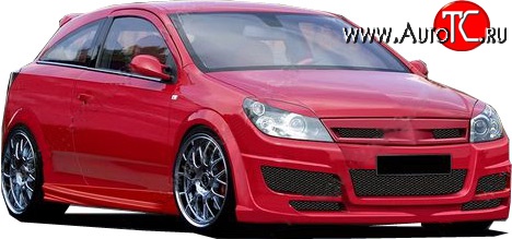 3 649 р. Решётка радиатора Sport (дорестайлинг) Opel Astra H хэтчбек 5дв рестайлинг (2007-2015)  с доставкой в г. Керчь