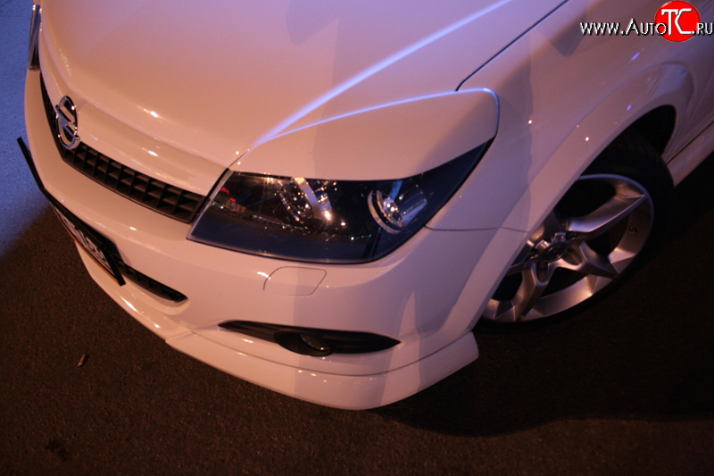 829 р. Реснички Global Tuning Opel Astra H GTC хэтчбек 3 дв. рестайлинг (2006-2011) (Неокрашенные)  с доставкой в г. Керчь