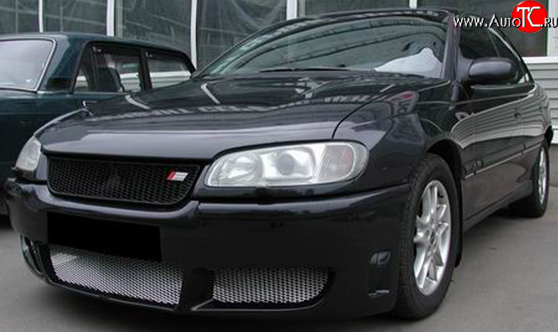 7 199 р. Передний бампер Rieger Opel Omega B седан (1994-2004) (кузов дорестайлинг, Неокрашенный)  с доставкой в г. Керчь