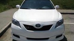 7 349 р. Накладка переднего бампера SARONA Toyota Camry XV40 рестайлинг (2009-2011) (Неокрашенная)  с доставкой в г. Керчь. Увеличить фотографию 2