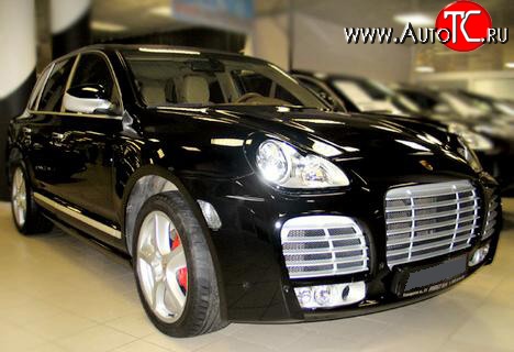 1 379 р. Реснички Magnum Style  Porsche Cayenne  955 (2002-2006) (Неокрашенные)  с доставкой в г. Керчь