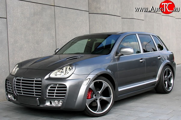30 699 р. Передний бампер Techart Magnum I Porsche Cayenne 955 (2002-2006) (Неокрашенный)  с доставкой в г. Керчь