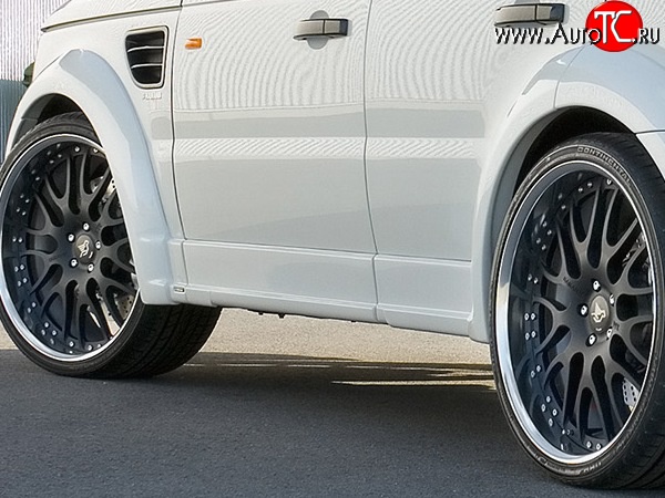 23 899 р. Пороги накладки HAMMAN  Land Rover Range Rover Sport  1 L320 (2005-2009) дорестайлинг (Неокрашенные)  с доставкой в г. Керчь