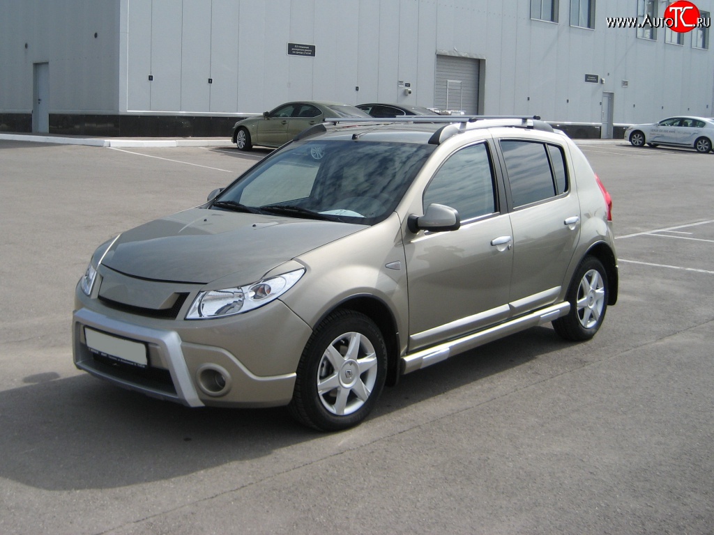 9 799 р. Передний бампер Kart RS Renault Sandero (BS) (2009-2014) (Неокрашенный)  с доставкой в г. Керчь