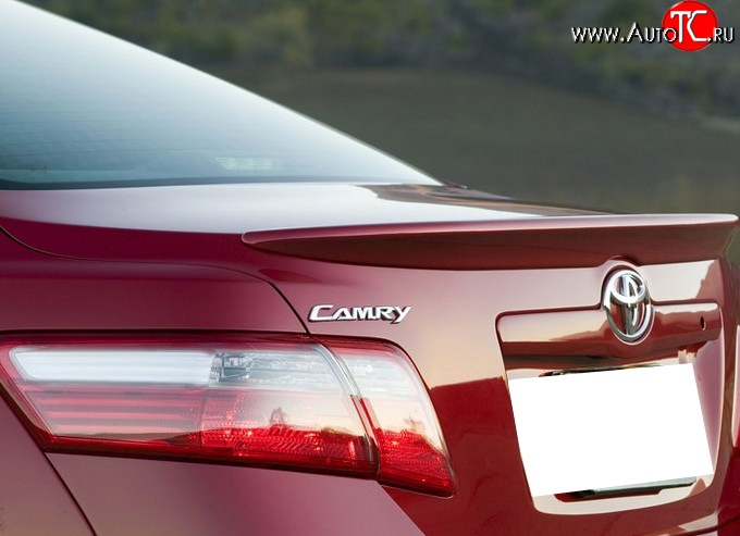 3 199 р. Лип спойлер Style Toyota Camry XV40 рестайлинг (2009-2011) (Неокрашенный)  с доставкой в г. Керчь