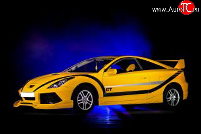 4 999 р. Накладка переднего бампера Gollardo Toyota Celica T230 (1999-2006)  с доставкой в г. Керчь