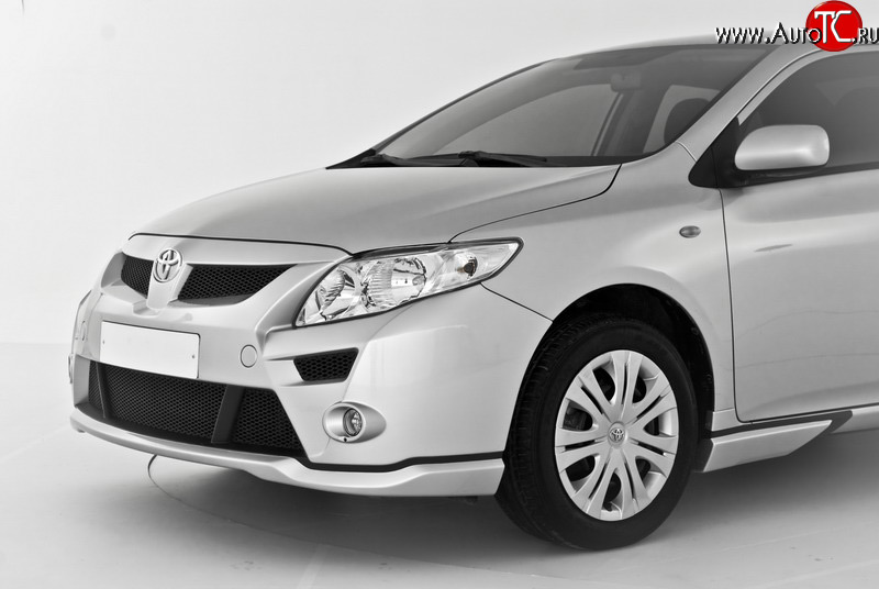 5 199 р. Передний бампер RS Toyota Corolla E150 седан дорестайлинг (2006-2010) (Неокрашенный)  с доставкой в г. Керчь