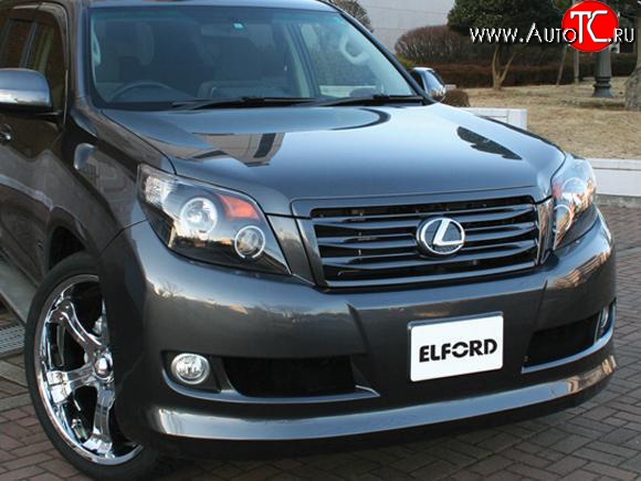 23 899 р. Передний бампер ELFORD Toyota Land Cruiser Prado J150 дорестайлинг (2009-2013) (Неокрашенный)  с доставкой в г. Керчь