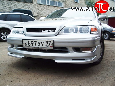 3 649 р. Накладка Concept на передний бампер Toyota Mark 2 X100 седан (1996-2000) (Неокрашенная)  с доставкой в г. Керчь