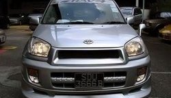 8 949 р. Накладка переднего бампера Sport Toyota RAV4 CA20 5 дв. дорестайлинг (2000-2003) (Неокрашенная)  с доставкой в г. Керчь. Увеличить фотографию 3