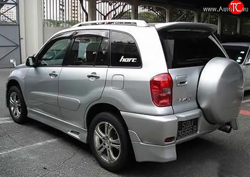 6 899 р. Накладки Sport на задний бампер автомобиля Toyota RAV4 CA20 5 дв. дорестайлинг (2000-2003) (Неокрашенные)  с доставкой в г. Керчь