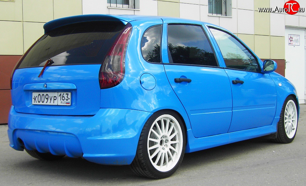 6 299 р. Задний бампер Kalina Sport Лада Калина Спорт 1119 (2008-2014) (Неокрашенный)  с доставкой в г. Керчь