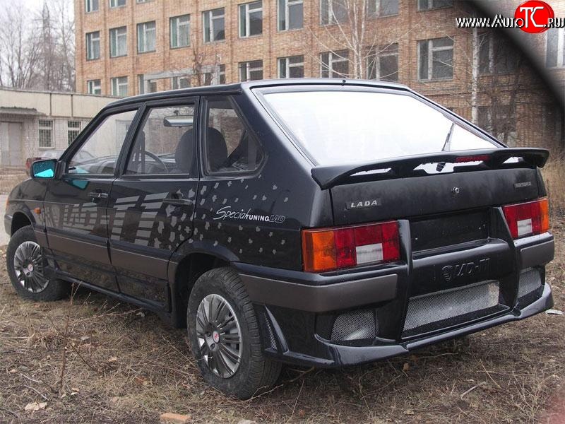 4 199 р. Задний бампер T1 Лада 2109 (1987-2004) (Неокрашенный)  с доставкой в г. Керчь