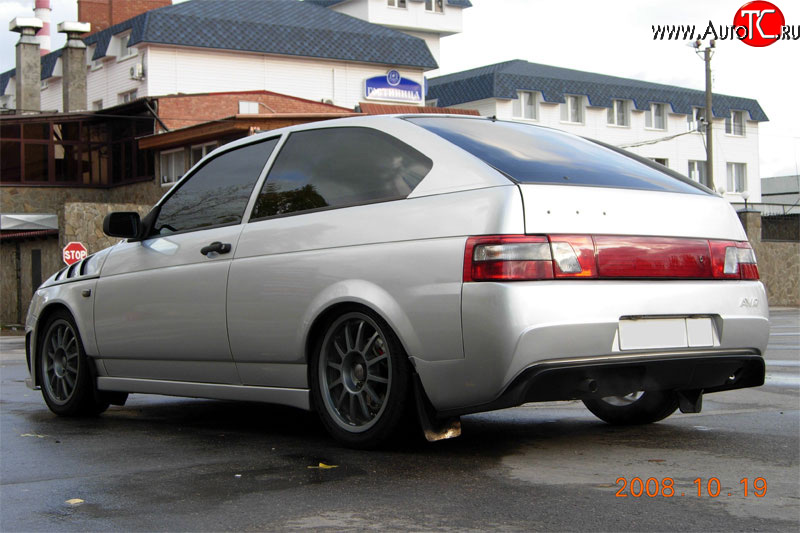 7 699 р. Задний бампер AVR  Лада 2112 (2002-2009) купе (Неокрашенный)  с доставкой в г. Керчь