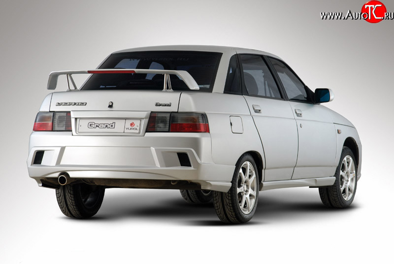 4 649 р. Задний бампер Гранд Эволюция Лада 2110 седан (1995-2007) (Неокрашенный)  с доставкой в г. Керчь