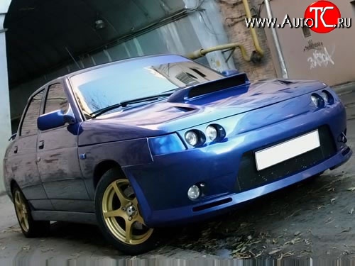 4 049 р. Маска под модульную оптику LukOil X4 на 4 фары Лада 2112 хэтчбек (1999-2008)  с доставкой в г. Керчь