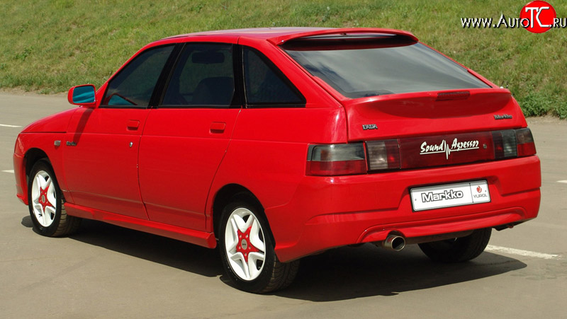 4 499 р. Задний бампер Маркко Лада 2112 купе (2002-2009) (Неокрашенный)  с доставкой в г. Керчь