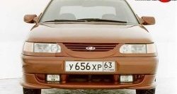 1 099 р. Накладка на передний бампер Кураж Лада 2110 седан (1995-2007) (Неокрашенная)  с доставкой в г. Керчь. Увеличить фотографию 3