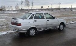 4 199 р. Задний бампер Spider Лада 2110 седан (1995-2007) (Неокрашенный)  с доставкой в г. Керчь. Увеличить фотографию 5