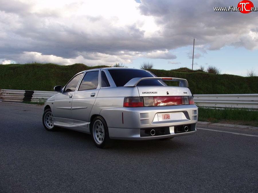 9 799 р. Задний бампер Titan Racing  Лада 2110 (1995-2007) седан (Неокрашенный)  с доставкой в г. Керчь