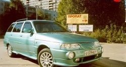 979 р. Накладка Кураж на передний бампер  Лада 2111 (1998-2009) универсал (Неокрашенная)  с доставкой в г. Керчь. Увеличить фотографию 3