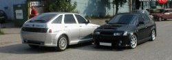 8 149 р. Задний бампер X1 с расширителями арок с расширителями арок Лада 2112 хэтчбек (1999-2008) (Неокрашенный)  с доставкой в г. Керчь. Увеличить фотографию 3