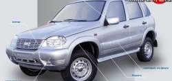 519 р. Накладки на зеркала Кураж 2 до 2005 года Chevrolet Niva 2123 дорестайлинг (2002-2008) (Неокрашенные)  с доставкой в г. Керчь. Увеличить фотографию 2