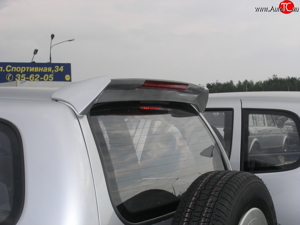 2 559 р. Спойлер 3H  Chevrolet Niva  2123 (2002-2020), Лада 2123 (Нива Шевроле) (2002-2021), Лада Нива Трэвел (2021-2025) (С красным стоп-сигналом, Неокрашенный)  с доставкой в г. Керчь