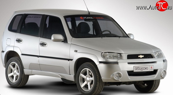 4 799 р. Передний бампер Ниагара 2 Chevrolet Niva 2123 дорестайлинг (2002-2008) (Неокрашенный)  с доставкой в г. Керчь