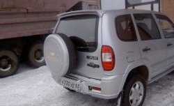 2 299 р. Чехол запасного колеса Chevrolet Лада 2123 (Нива Шевроле) дорестайлинг (2002-2008) (Неокрашенный)  с доставкой в г. Керчь. Увеличить фотографию 4