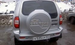 3 399 р. Бокс запасного колеса Off-Road  Chevrolet Niva  2123 (2009-2020), Лада 2123 (Нива Шевроле) (2002-2021), Лада Нива Трэвел (2021-2025) (Неокрашенный)  с доставкой в г. Керчь. Увеличить фотографию 2